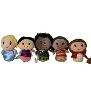 Hallmark Disney Itty Bittys Lot 5 Cinderella Moana Maui Mulan Red Riding Hood